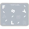 Коврик для мыши A4TECH BLOODY FSTYLER FP25 серый/белый 250x200x2мм FP25 SILVER