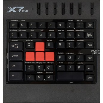 Игровой блок A4TECH X7-G100 USB MULTIMEDIA FOR GAMER черная