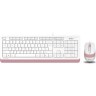 Клавиатура + мышь A4TECH BLOODY FSTYLER F1010 MULTIMEDIA USB розово-белые F1010 PINK