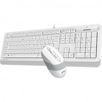 Клавиатура + мышь A4TECH BLOODY FSTYLER F1010 MULTIMEDIA USB серо-белые