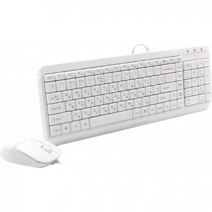 Клавиатура + мышь A4TECH BLOODY FSTYLER F1512 USB белые F1512 WHITE