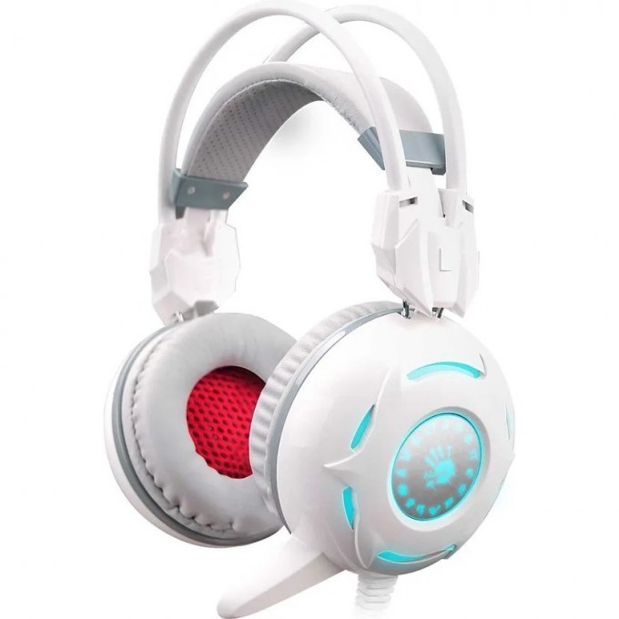 Гарнитура игровая A4TECH BLOODY G300 для компьютера мониторные белый G300 WHITE+GREY