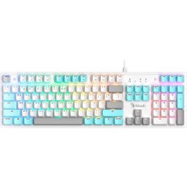 Клавиатура A4TECH BLOODY S510R механическая белый USB for gamer LED (S510R USB ICY WHITE/BLMS RED)