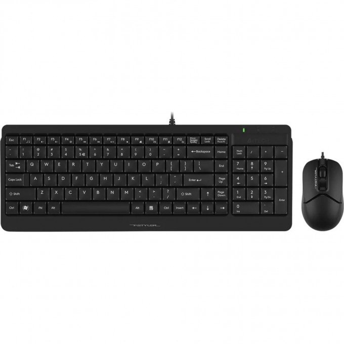 Клавиатура + мышь A4TECH FSTYLER F1512 USB черный F1512 BLACK