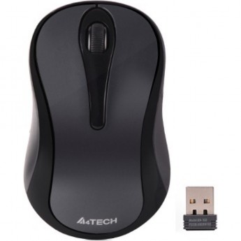 Мышь A4TECH G3-280NS SILENT для ноутбука USB оптическая беспроводная 1200dpi серый