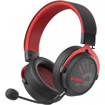 Наушники с микрофоном A4TECH BLOODY MR590 SPORTS 1.5м мониторные BT/Radio/3.5mm красный/черный