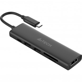 Разветвитель USB-C A4TECH DST-60C серый