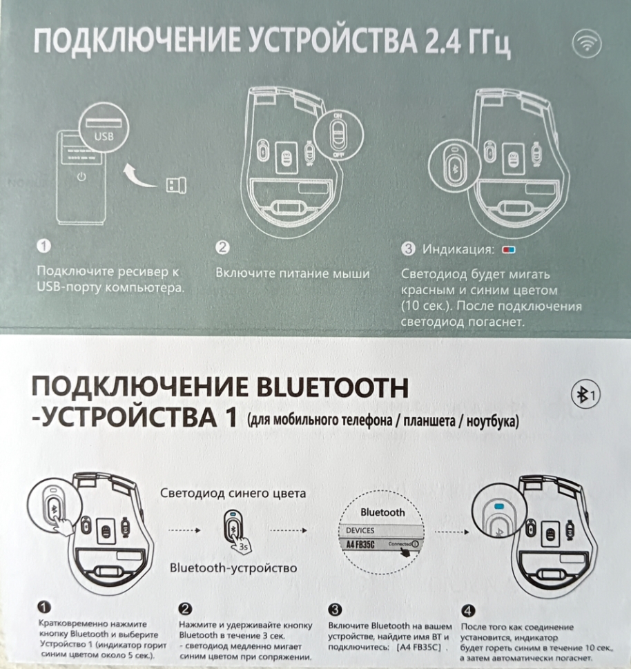 Обзор A4TECH FB35C. Беспроводная оптическая мышь с точным позиционированием  и эргономичной формой